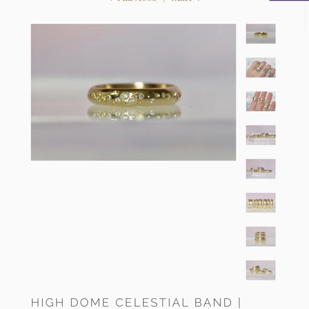 Pieces of Starr high dome celestial band